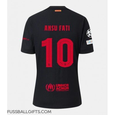 Barcelona Ansu Fati #10 Fußballbekleidung Auswärtstrikot 2024-25 Kurzarm Barcelona Ansu Fati #10 Fußballbekleidung Auswärtstrikot 2024-25 Kurzarm